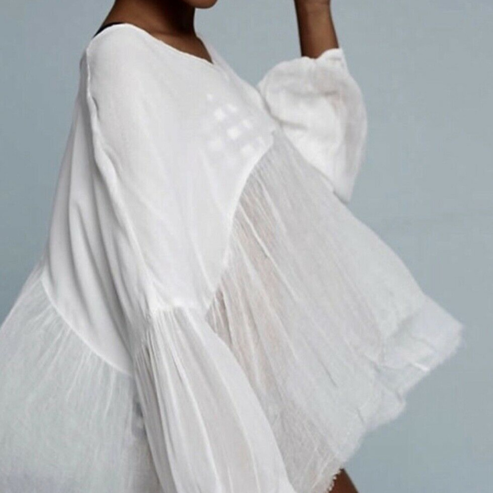 Anthropologie Lilka Sheer White Swing Cover-Up NWT - Picture 2 of 7